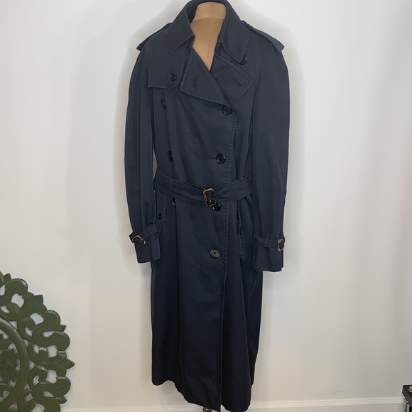 Burberry Vintage Trench Men’s Navy Blue Size Medium